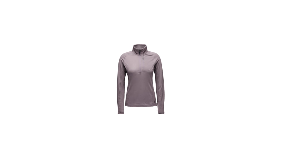Black Diamond Coefficient LT Quarter Zip Pullover - Womens, Dark Mauve, Large, AP7600276048LRG1