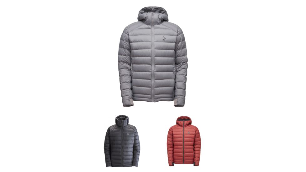 Black Diamond Cold Forge Hooded Insulated Jacket - Men's, Ash, Black, Red Oxide
