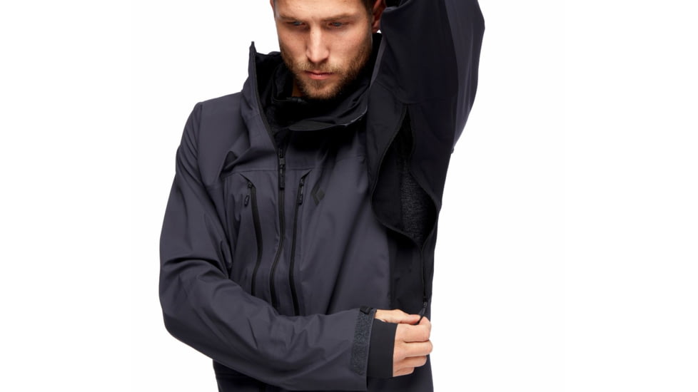 Black Diamond Dawn Patrol Hybrid Shell Jacket - Men's, Carbon, Medium, AP7450040003MED1