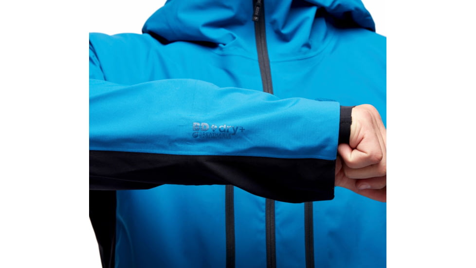 Black Diamond Dawn Patrol Hybrid Shell Jacket - Men's, Kingfisher, Large, AP7450044015LRG1