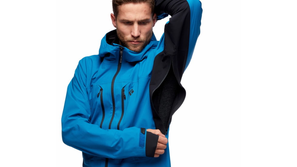 Black Diamond Dawn Patrol Hybrid Shell Jacket - Men's, Kingfisher, Large, AP7450044015LRG1