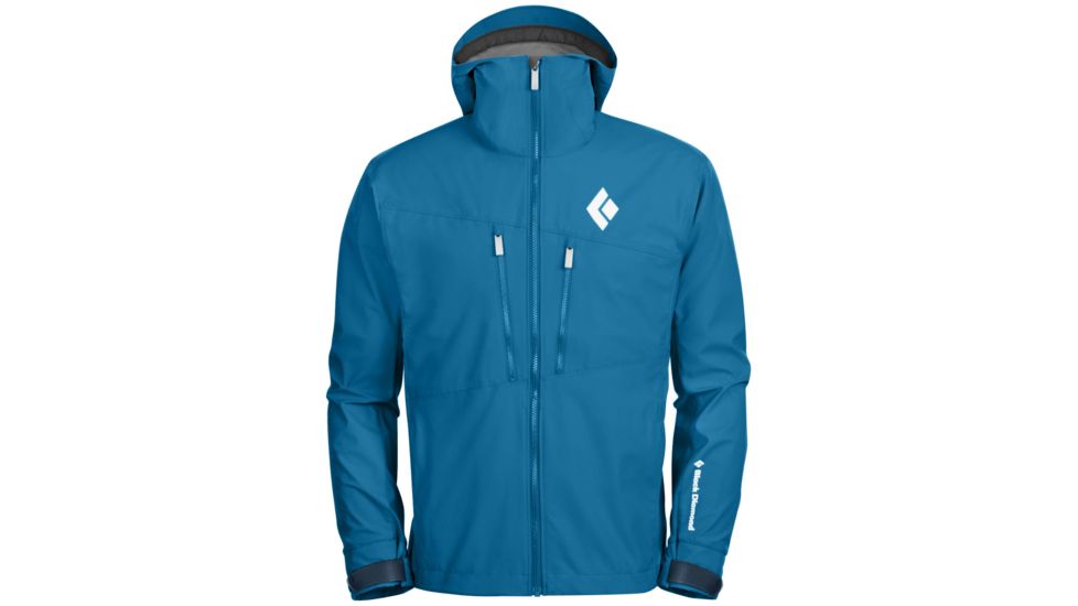 Black Diamond Dawn Patrol LT Shell Jacket - Mens-Sapphire-Small