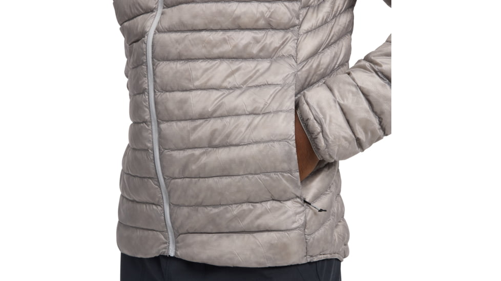 Black Diamond Deploy Down 0.5 Full Zip Hoody - Mens, Pewter, Small, AP7460081016SML1