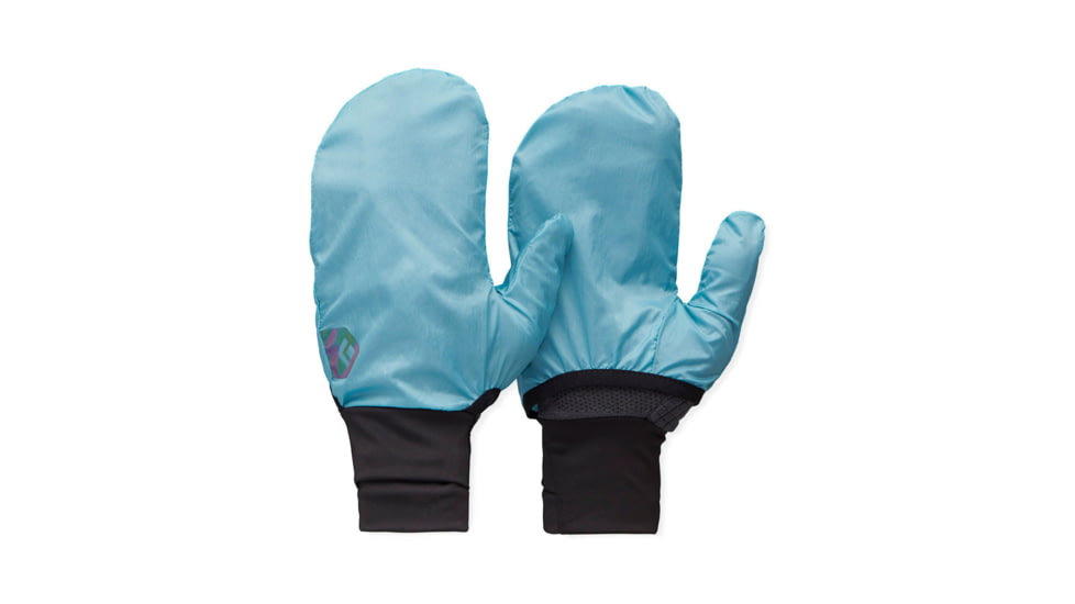 Black Diamond Deploy Wind Hood Gloves, Carbon/Glacier, Large, BD8017429642LRG1