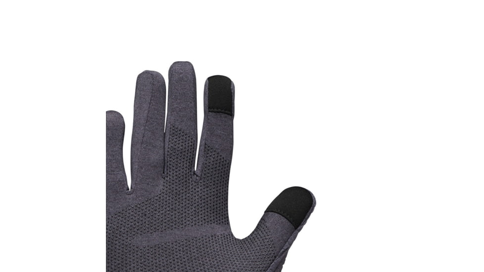 Black Diamond Deploy Wind Hood Gloves, Carbon/Glacier, Large, BD8017429642LRG1