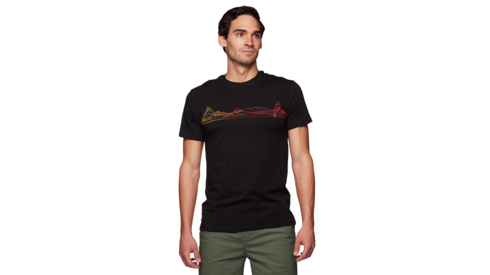Black Diamond Desert Lines Short Sleeve Tee - Mens, Black, Small, AP7302280002SML1