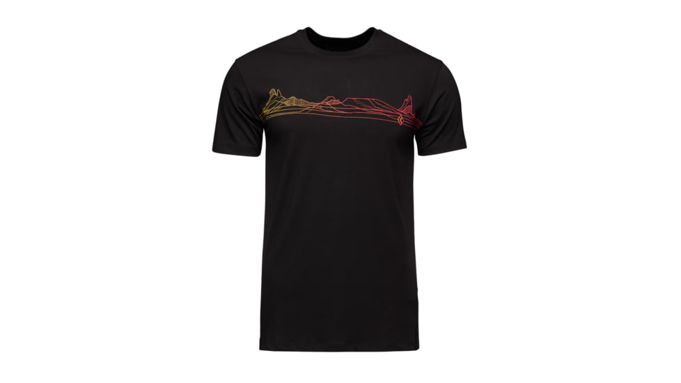 Black Diamond Desert Lines Short Sleeve Tee - Mens, Black, Small, AP7302280002SML1