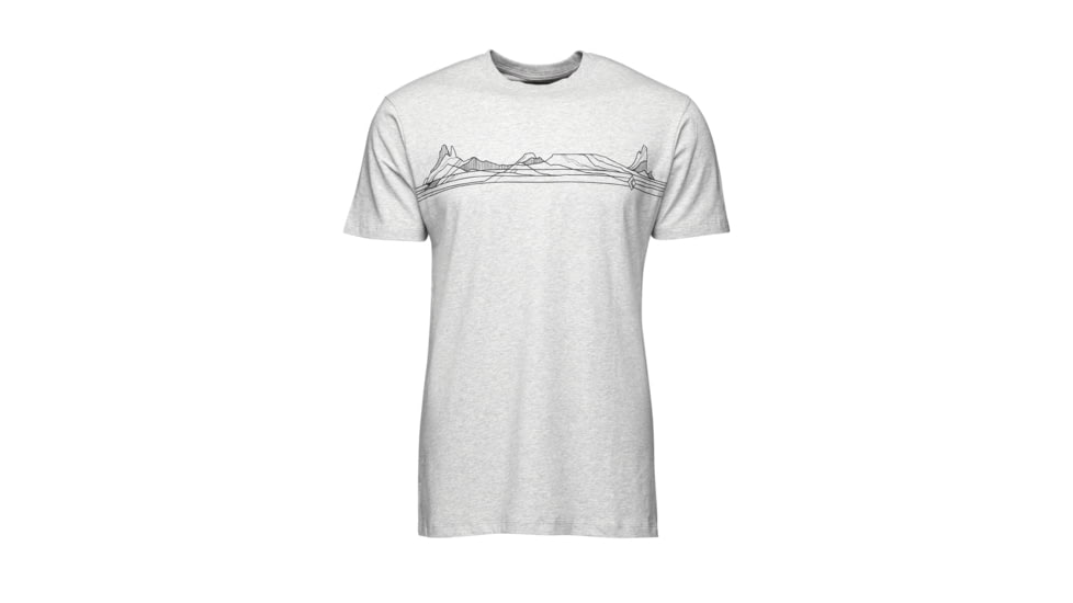 Black Diamond Desert Lines Short Sleeve Tee - Mens, Nickel Heather, Medium, AP7302281014MED1