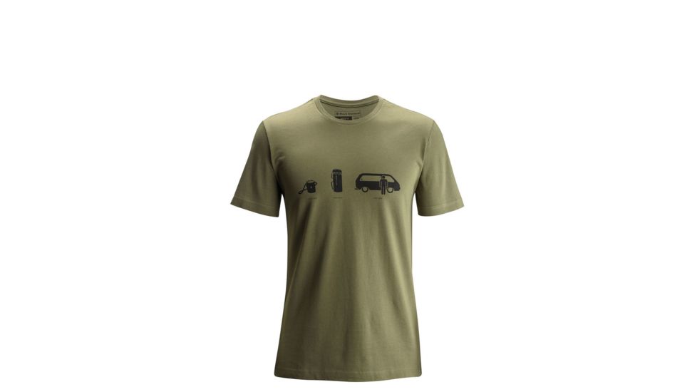 Black Diamond Dirt Bag Short Sleeve Tee Shirt - Men's, Burnt Olive, Small APQ03U330SML1