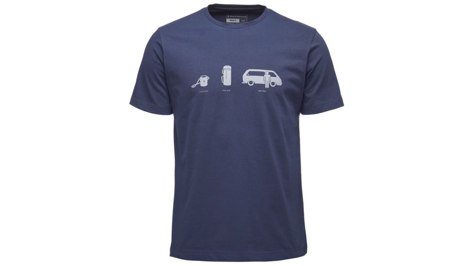 Black Diamond Dirtbag Mens Logo Short Sleeve Tee Shirt, Captain, Extra Large, APQ03U413XLG1