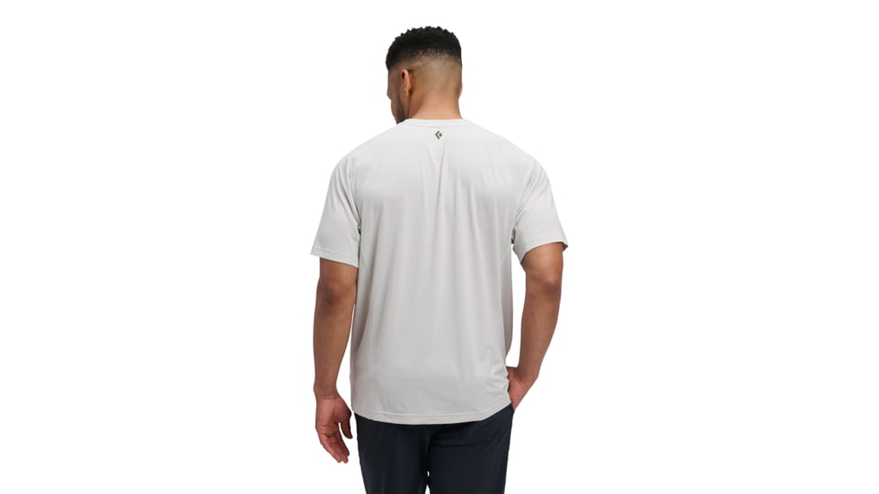 Black Diamond Distance Short Sleeve Tech Tee - Mens, Alloy, Extra Large, AP7520061000XLG1