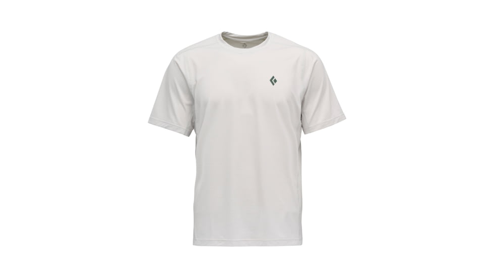 Black Diamond Distance Short Sleeve Tech Tee - Mens, Alloy, Extra Large, AP7520061000XLG1