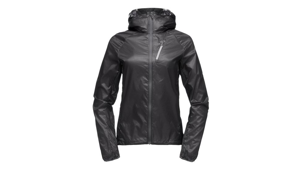 Black Diamond Distance Wind Shell Jacket - Womens, Black, Large, AP7470220002LRG1