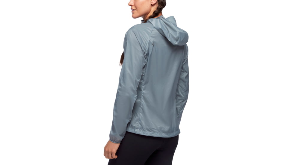 Black Diamond Distance Wind Shell Jacket - Womens, Blue Ash, Extra Large, AP7470224006XLG1