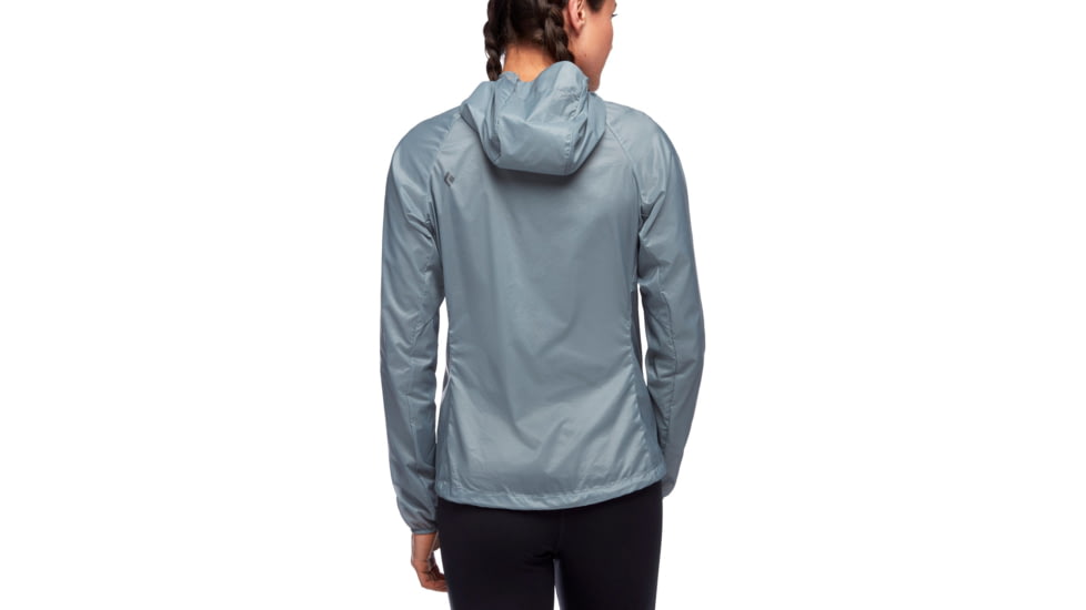 Black Diamond Distance Wind Shell Jacket - Womens, Blue Ash, Extra Large, AP7470224006XLG1