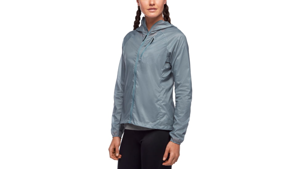 Black Diamond Distance Wind Shell Jacket - Womens, Blue Ash, Extra Large, AP7470224006XLG1