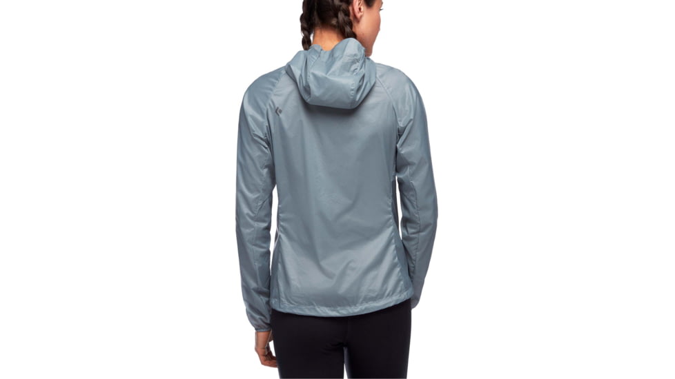 Black Diamond Distance Wind Shell Jacket - Womens, Blue Ash, Large, AP7470224006LRG1