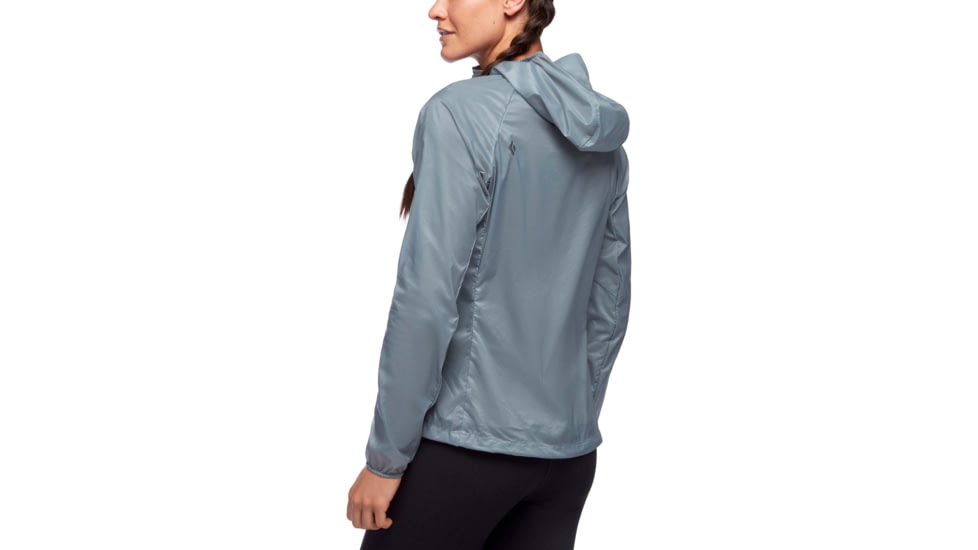 Black Diamond Distance Wind Shell Jacket - Womens, Blue Ash, Large, AP7470224006LRG1
