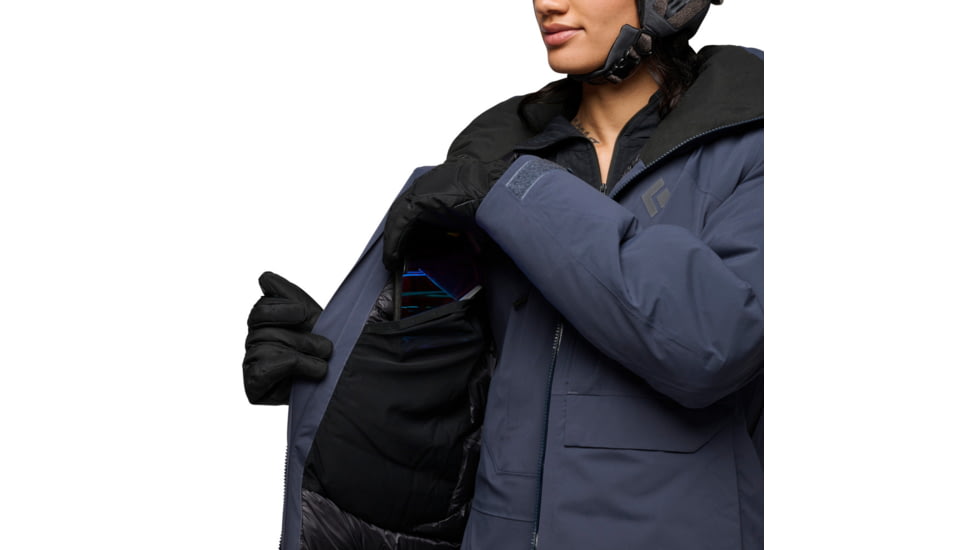 Black Diamond Factor Insulated Parka - Womens, Charcoal, Small, AP7461070038SML1