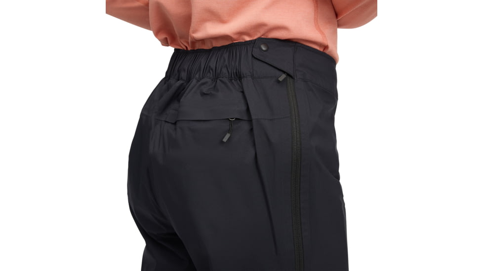 Black Diamond Fineline Stretch Full Zip Pants - Womens, Black, Medium/Short, AP7410450002MED1