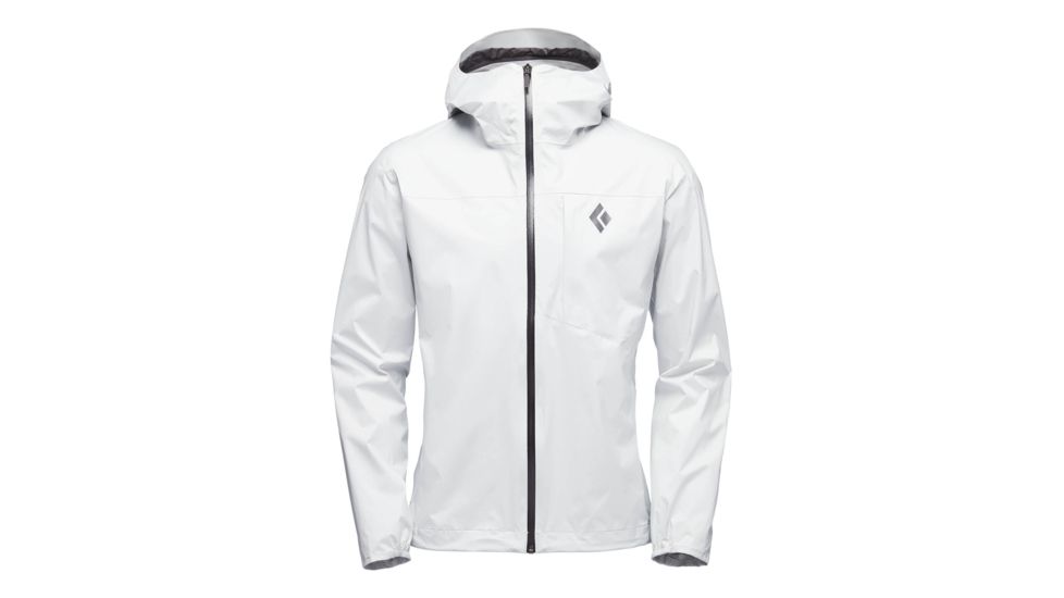 Black Diamond Fineline Stretch Rain Shell Jackets - Mens, Alloy, Small, APH3JN1000SML1