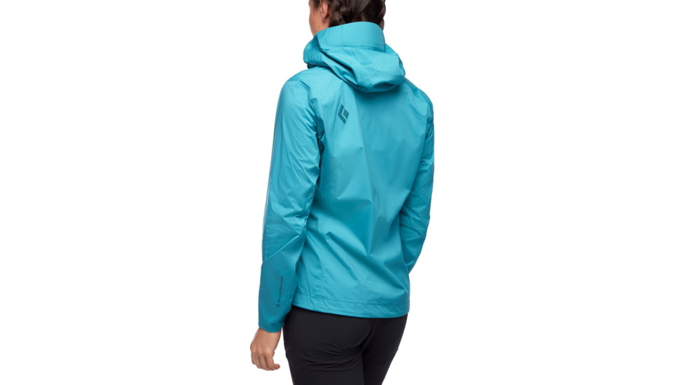Black Diamond Fineline Stretch Rain Shell - Womens, Aqua Verde, Medium, APG3E83019MED1