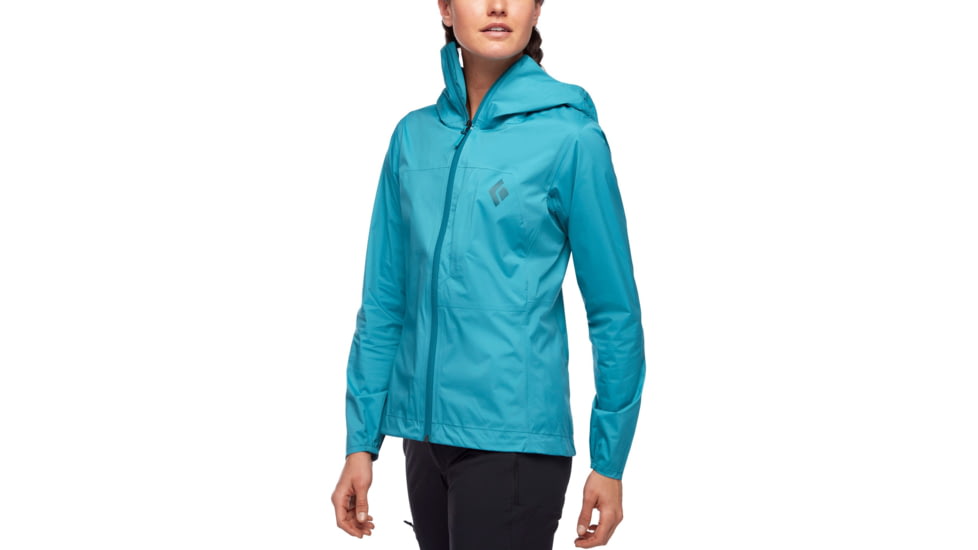 Black Diamond Fineline Stretch Rain Shell - Womens, Aqua Verde, Medium, APG3E83019MED1