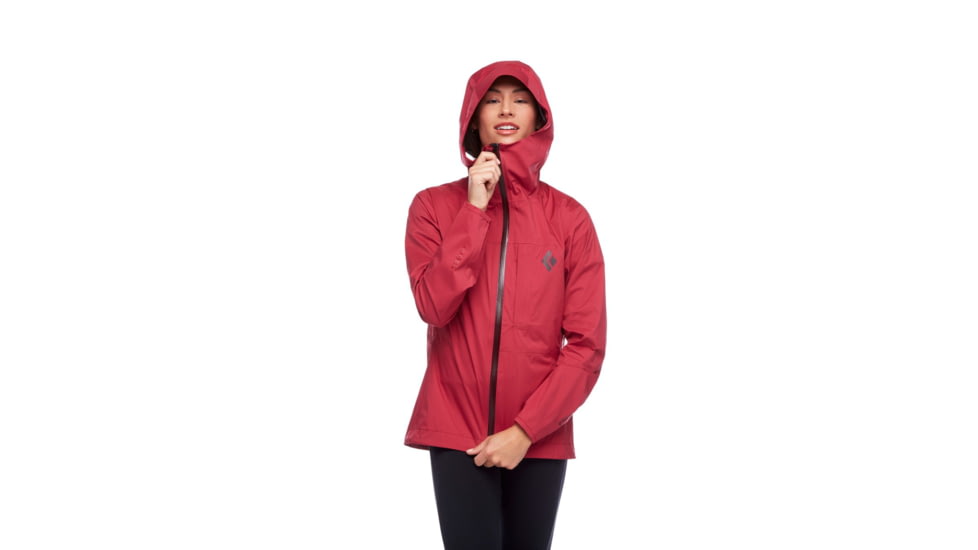 Black Diamond Fineline Stretch Rain Shell - Womens, Wild Rose, Medium, APG3E86012MED1