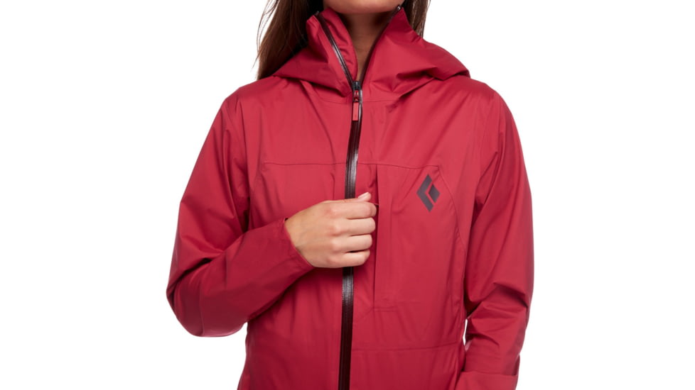 Black Diamond Fineline Stretch Rain Shell - Womens, Wild Rose, Medium, APG3E86012MED1