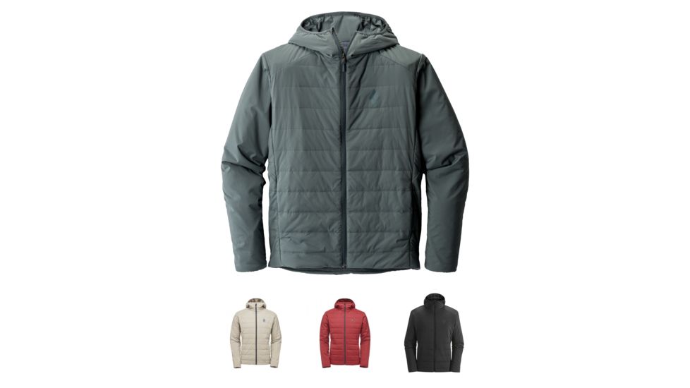 Black Diamond First Light Hooded Alpine Jackets - Men's, Adriatic, Cley, Red Oxide, Smoke