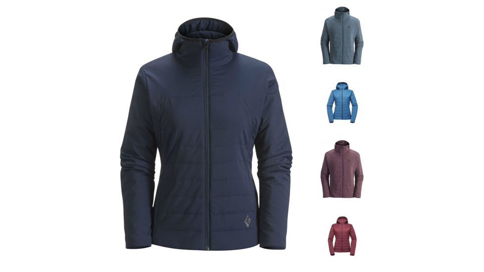 Black Diamond First Light Hooded Alpine Jackets - Women's, Captain, Caspian, Night Sky, Sandalwood, Wine