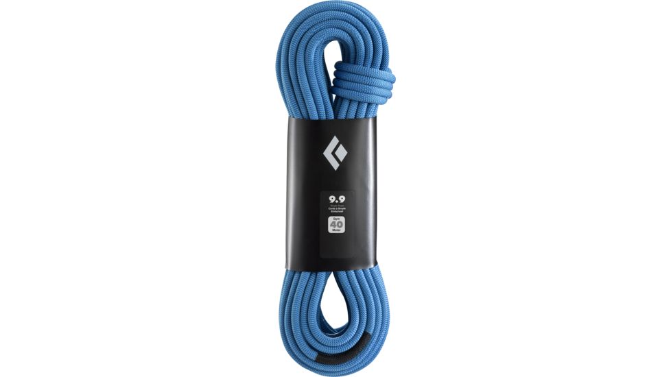 Black Diamond Gym 9.9mm Climbing Rope, Dual Blue, 40m, BD323040DUBL0401