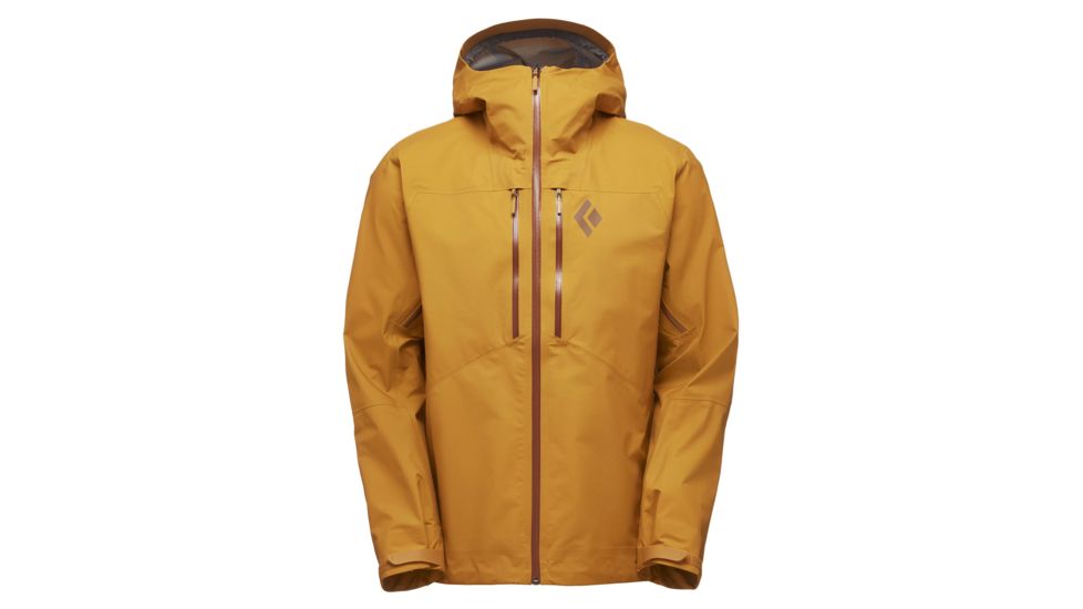 Black Diamond Helio Mens Alpine Shell Jacket, Curry, Large, APET73722LRG1