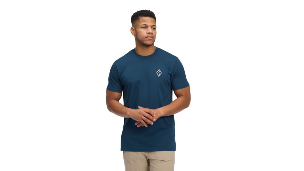Black Diamond Heritage Alpinist Short Sleeve Tee - Mens, Indigo, Small, AP7524674013SML1