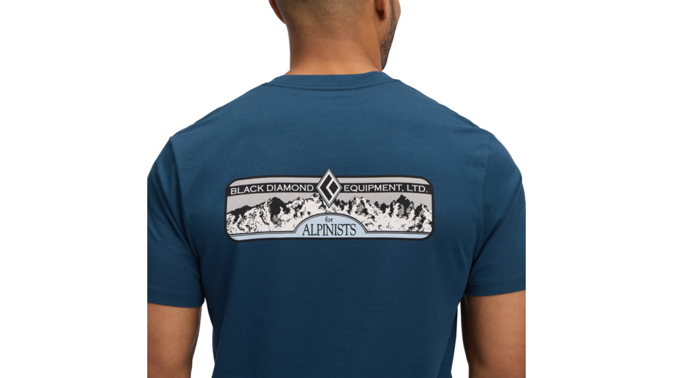 Black Diamond Heritage Alpinist Short Sleeve Tee - Mens, Indigo, Small, AP7524674013SML1