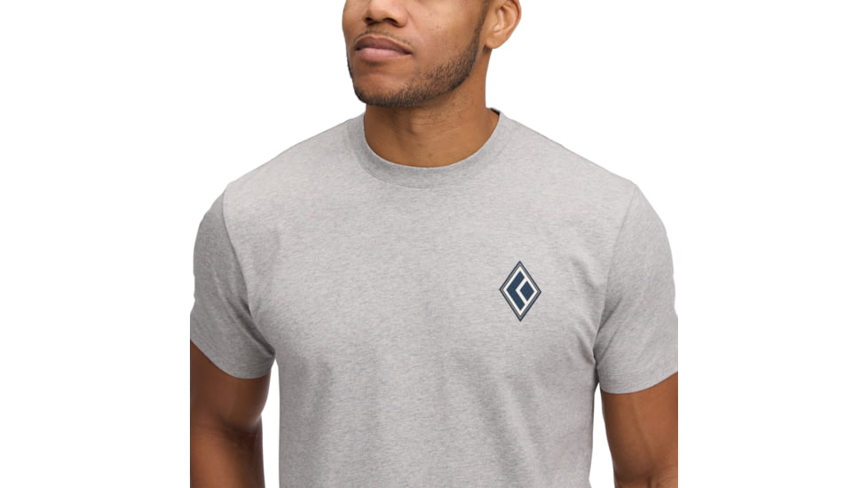 Black Diamond Heritage Alpinist Short Sleeve Tee - Mens, Nickel Heather, Medium, AP7524671014MED1