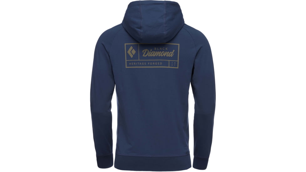 Black Diamond Heritage Logo FZ Hoodie - Men's, Ink Blue, Extra Large, AP7300284014XLG1