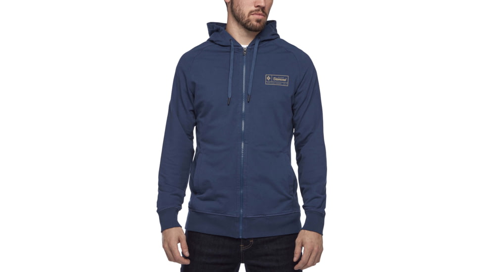 Black Diamond Heritage Logo FZ Hoodie - Men's, Ink Blue, Extra Large, AP7300284014XLG1