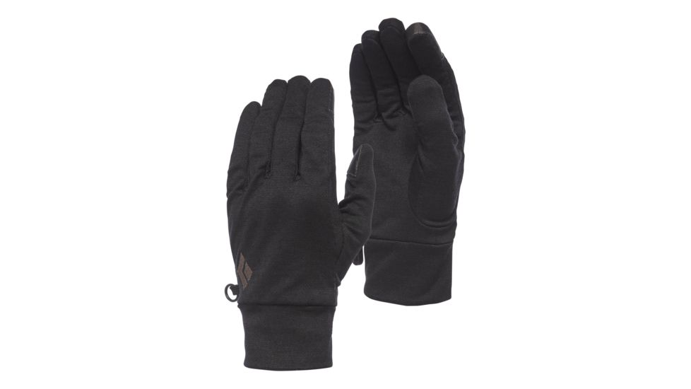 Black Diamond Lightweight Wooltech Gloves, Anthracite, Medium, BD8010060001MD-1