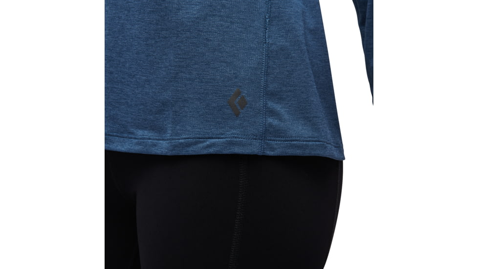 Black Diamond Lightwire Long Sleeve Tee - Womens, Ink Blue, Medium, AP7520104014MED1