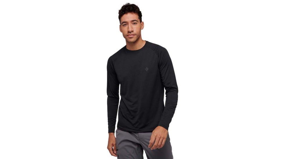 Black Diamond Lightwire LS Tech Tee - Mens, Black, Medium, AP7530900002MED1