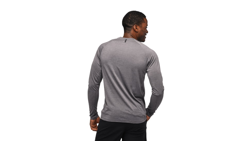 Black Diamond Lightwire LS Tech Tee - Mens, Steel Grey, Extra Large, AP7530900034XLG1