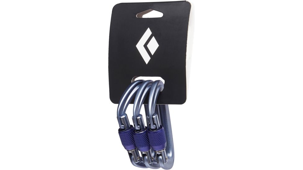 Black Diamond Liteforge Screwgate 3 Pack, Gray, BD2102491003ALL1