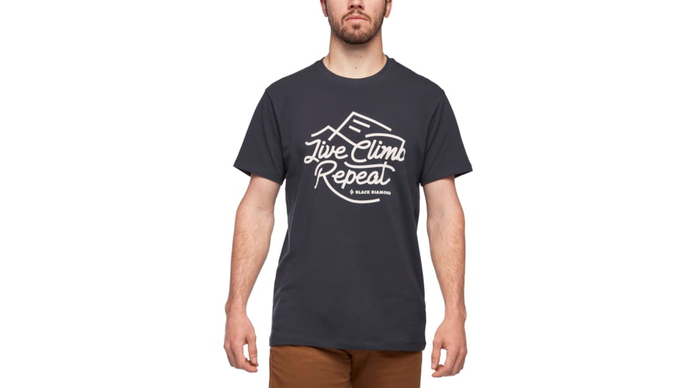 Black Diamond Live Climb Repeat Tee - Mens, Eclipse, Extra Small, AP7300374011XSM1
