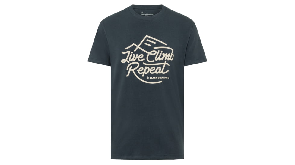 Black Diamond Live Climb Repeat Tee - Mens, Eclipse, Extra Small, AP7300374011XSM1