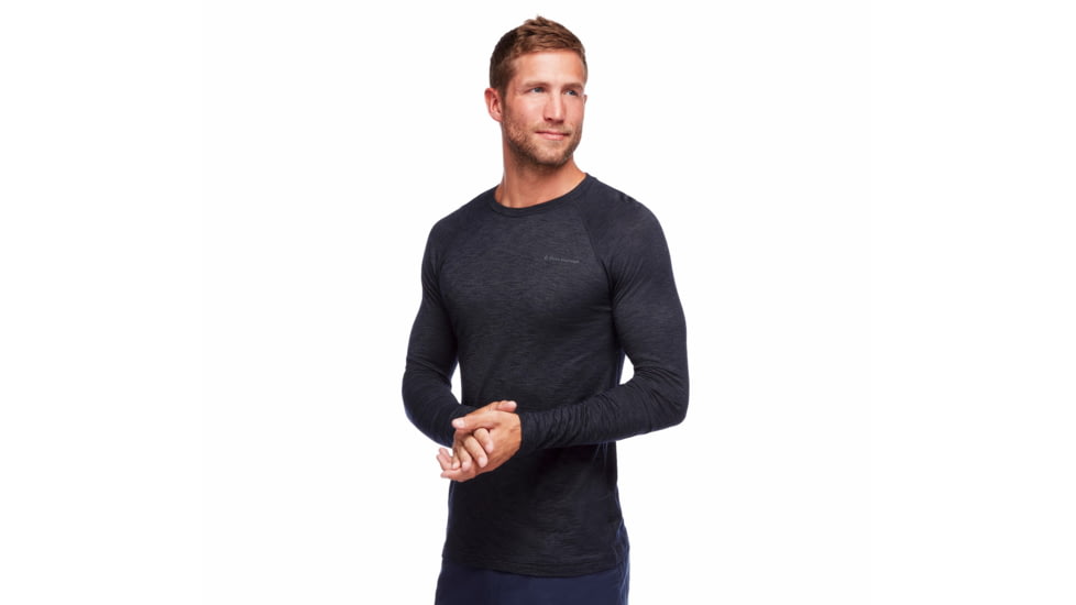 Black Diamond LS Rhythm Tee - Mens, Black, Medium, AP7520040002MED1