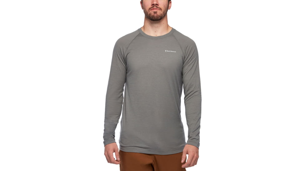 Black Diamond LS Rhythm Tee - Mens, Nickel, Extra Large, AP7520041005XLG1