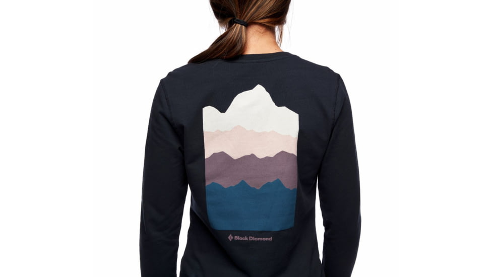 Black Diamond LS Vista Crew - Womens, Eclipse, Small, AP7300764011SML1