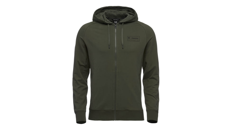 Black Diamond M Heritage Logo Fz Hoody - Men's, Tundra, Small, AP7300283010SML1