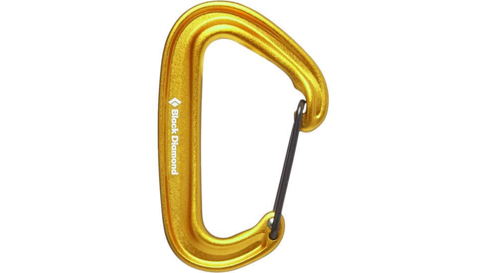 Black Diamond Miniwire Carabiner, Yellow, BD2102357003ALL1